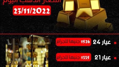 اسعار الذهب اليوم الاربعاء