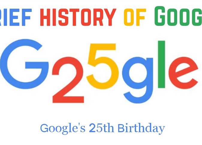 الذكرى 25 لإنشاء Google