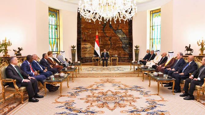 السيسي يلتقي رؤساء البرلمانات العربية