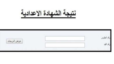 نتيجة الشهادة الإعدادية