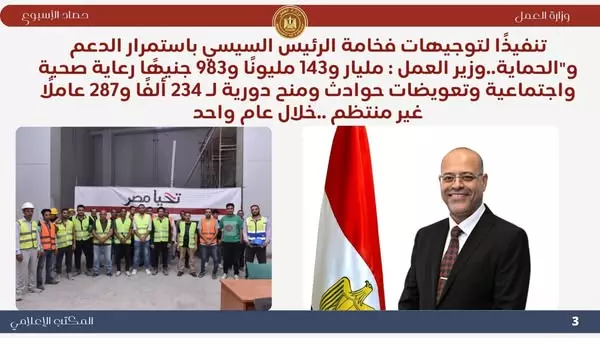 حصاد وزارة العمل