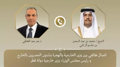 وزيرى خارجية مصر وقطر