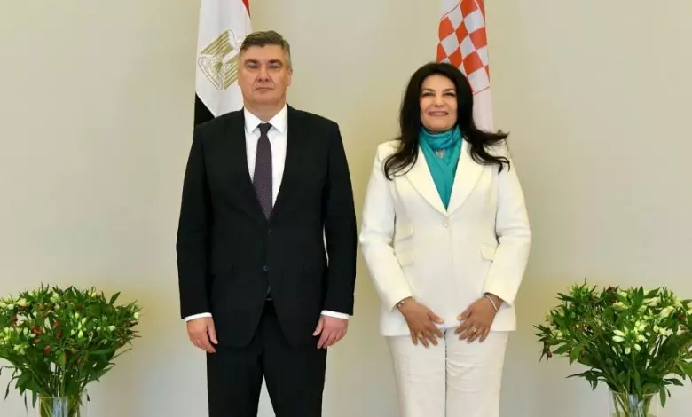 سفيرة مصر فى زغرب